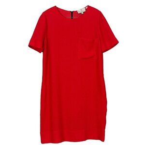 Essentiel Antwerp Bow Zip Back Pocketed Cocktail Dress Red Black Size EU 34 US 4